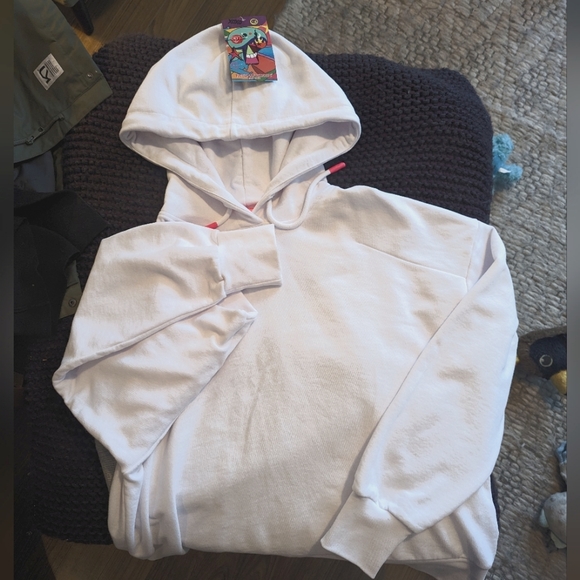 Frieda & Freddies White hoodie NWT - Picture 1 of 7